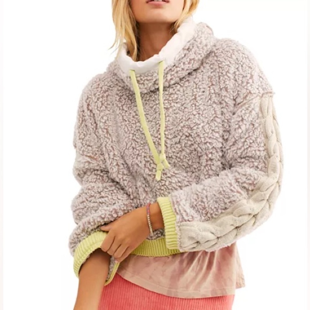 Free People Wild Heart Sherpa  Sweater
